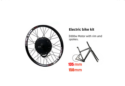 100km/h 3000W Conversion Kit - with 4 piston hydraulic brakes, key fobs, surron like throttle, alarm- Mark Zero - FULL KIT EVERY SINGLE THING YOU NEED & WANT (135mm dropout)